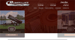 Desktop Screenshot of burkholdertrailers.com